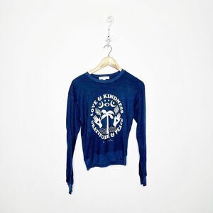 Spiritual Gangster Blue Long Sleeve Tee